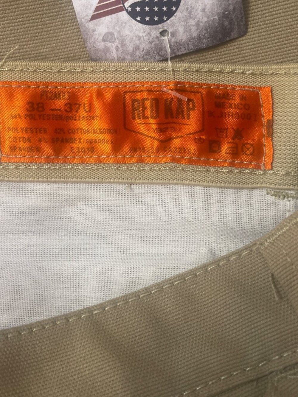 NWT Red Kap Pants Mens 38x32 Khaki PT2AKH3 - Picture 7 of 8